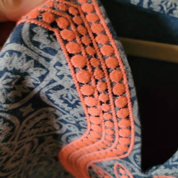 Vineyard Vines Summer shift linen blend beach vacation dress sz 12 - Picture 6 of 8